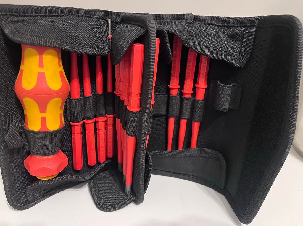 Wera Kraftform Turbo VDE set 15-delig – Compleet, Doe-het-zelf en Verbouw, Gereedschap | Handgereedschap, Ophalen, Zo goed als nieuw