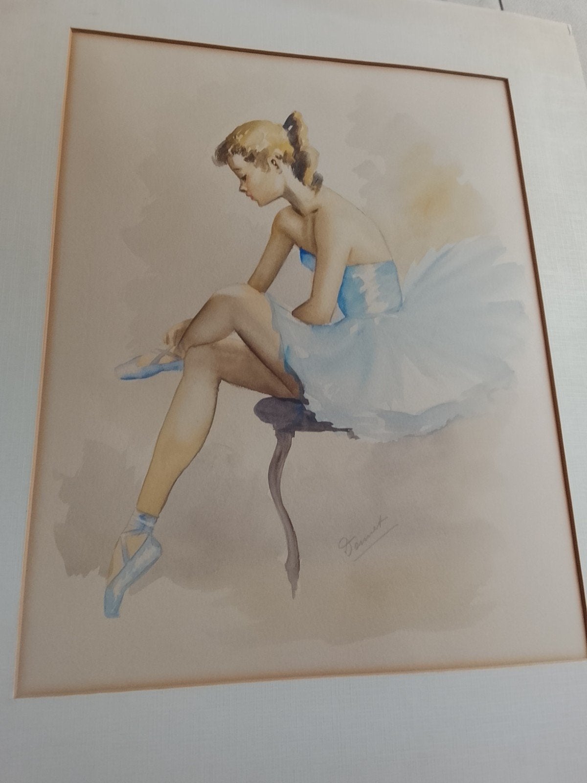 aquarel ballerina, Ophalen of Verzenden