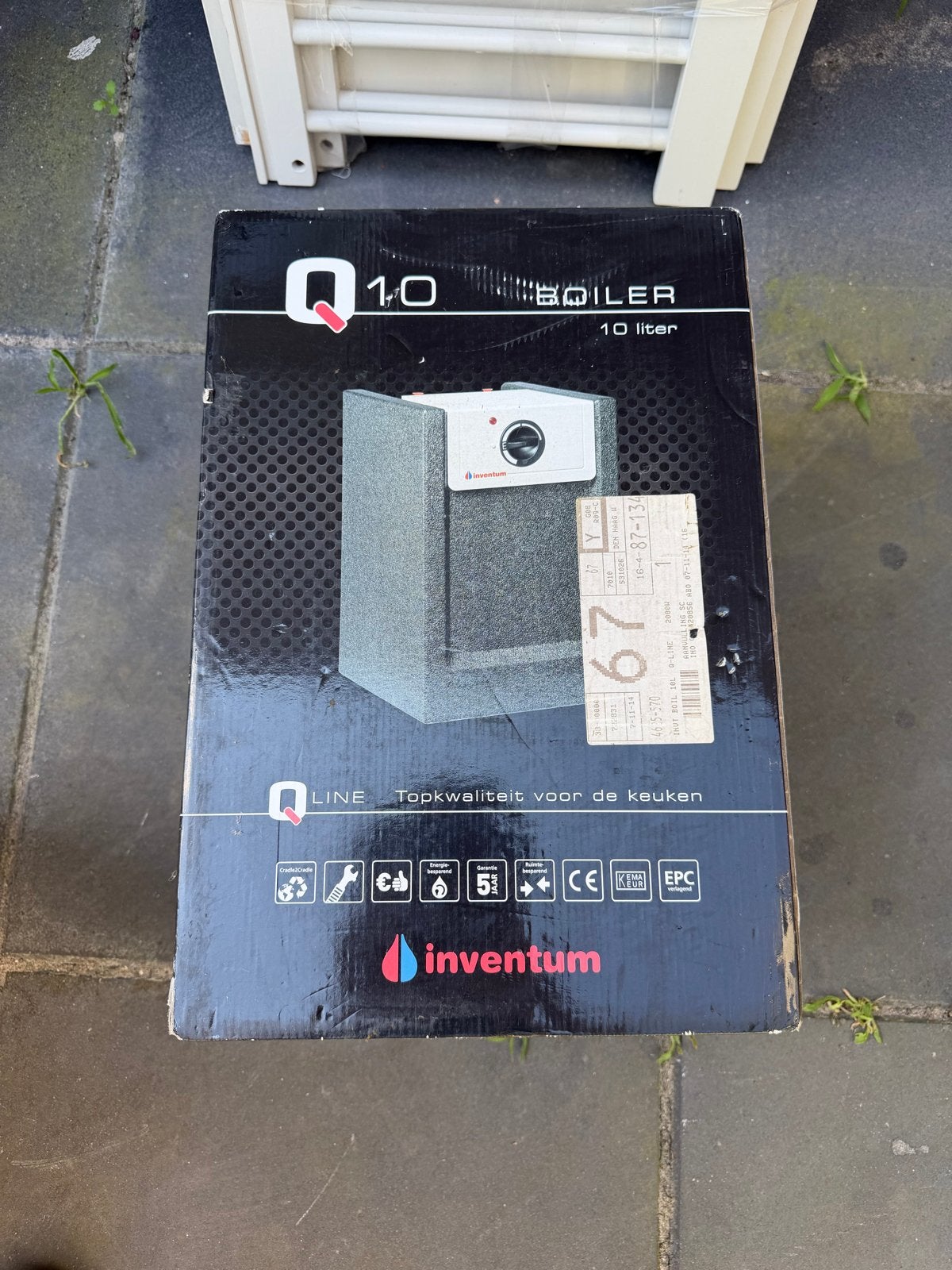 Inventum Q10 Boiler 10 liter - Nieuw in doos, Ophalen, Nieuw, Boiler, Minder dan 3 jaar oud
