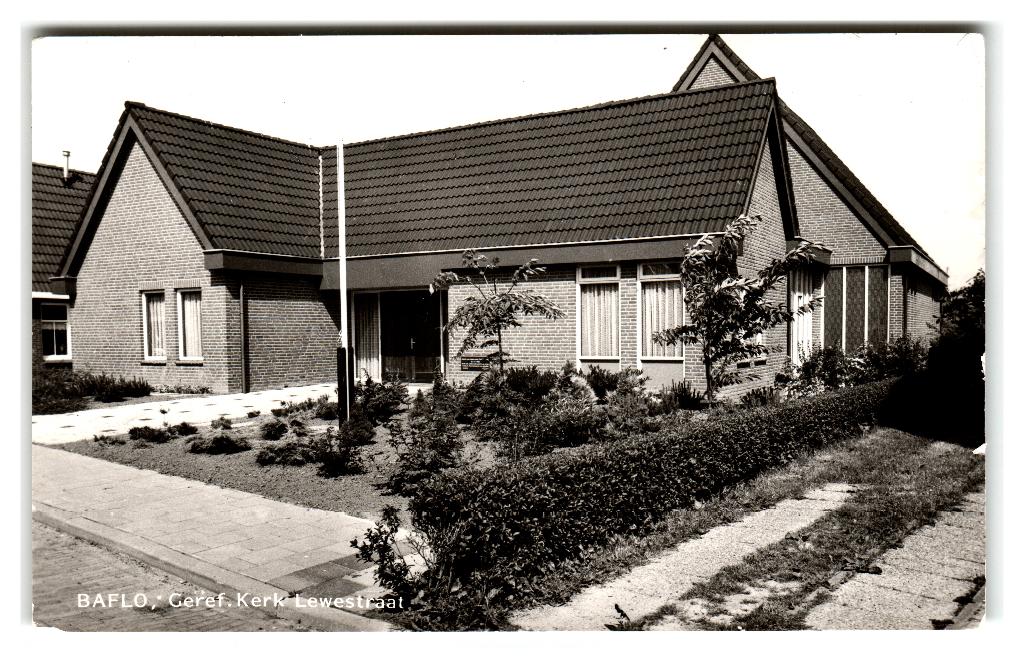 Baflo, Geref. Kerk - Lewestraat, Verzamelen, Verzenden, 1960 tot 1980, Ongelopen, Groningen