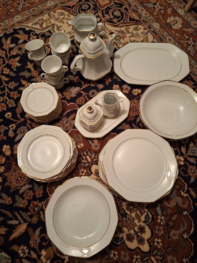 Servies Winterling wit met gouden rand, Ophalen, Overige merken, Zo goed als nieuw, Overige stijlen