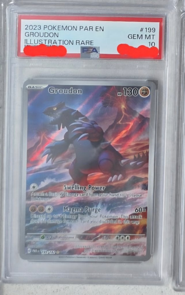 Groudon 199 psa 10 Paradox Rift, Ophalen of Verzenden, Zo goed als nieuw, Losse kaart