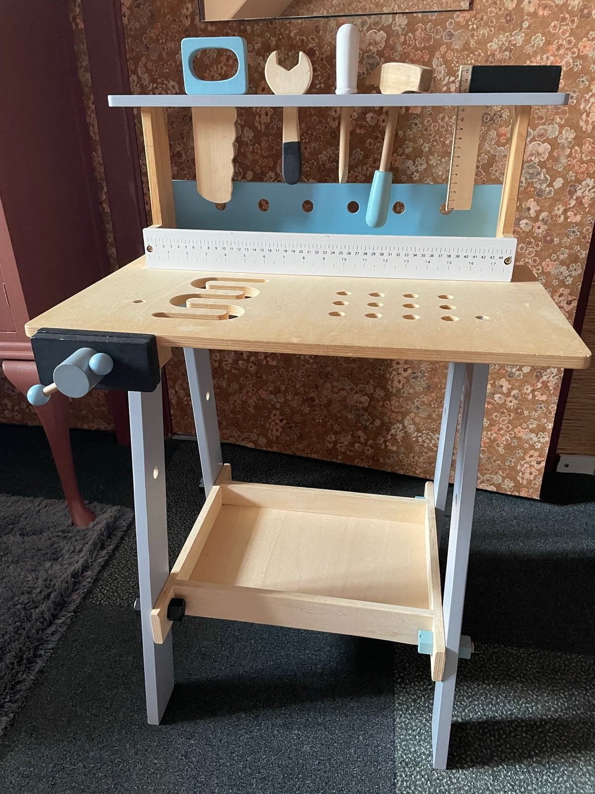 Houten kinderwerkbank met gereedschap, Kinderen en Baby's, Ophalen, Gebruikt, Overige typen