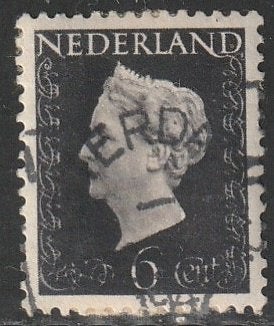 Nederland 1947 475 Wilhelmina 6c, Gest ?terdam, Postzegels en Munten, Postzegels | Nederland, Ophalen of Verzenden, Na 1940, Gestempeld