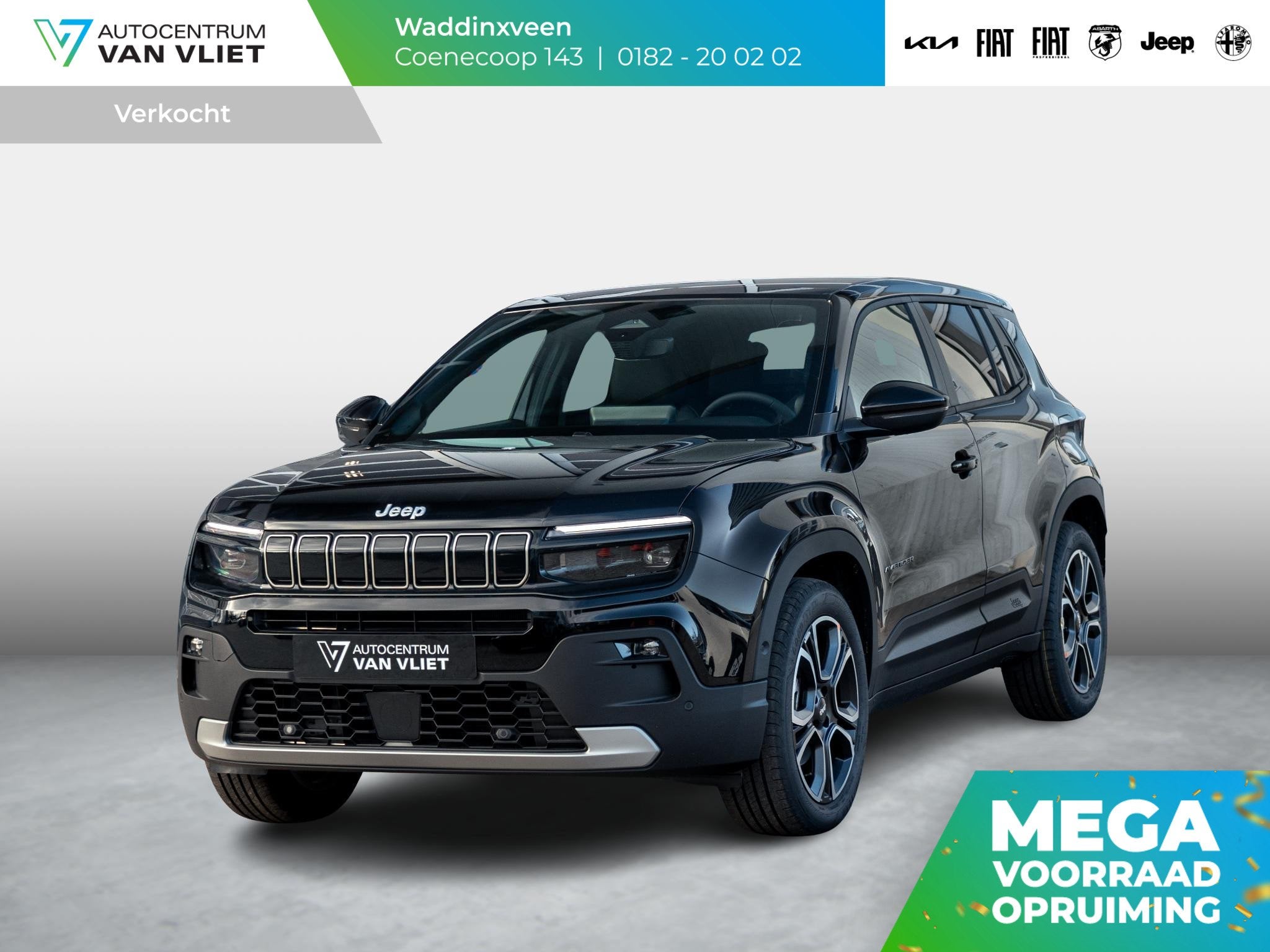 Jeep Avenger Summit 54 kWh | Uit voorraad leverbaar | Schuif, Auto's, Gebruikt, 156 pk, Met garantie (alle), Leder en Stof