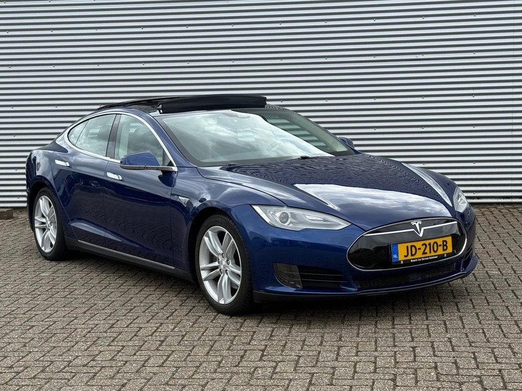 Tesla Model S 70D / Panoramadak / Lage KM / NAP / Inruil Mog, Auto's, Tesla, Bedrijf, Te koop, Model S, 4x4, ABS, Achteruitrijcamera