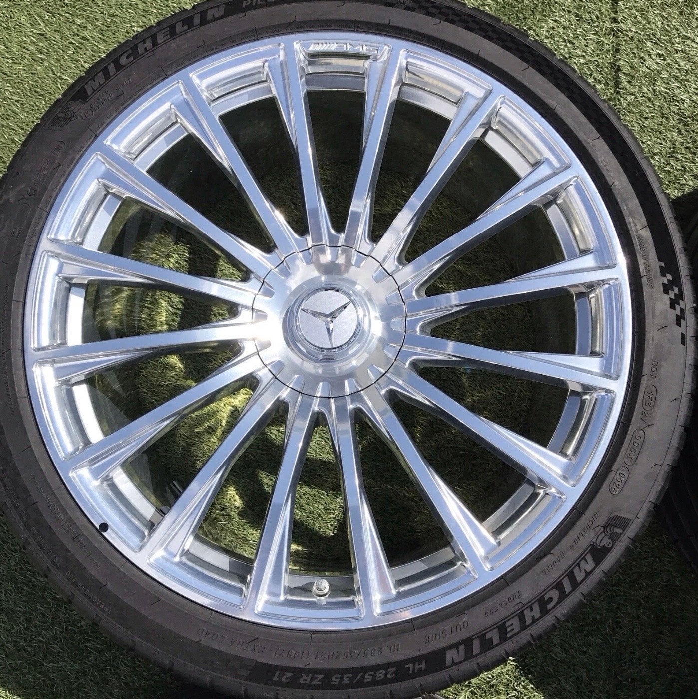 Mercedes-AMG S63 W223 Velgenset 21 Inch Chrome, Ophalen, 255 mm, Banden en Velgen, Nieuw