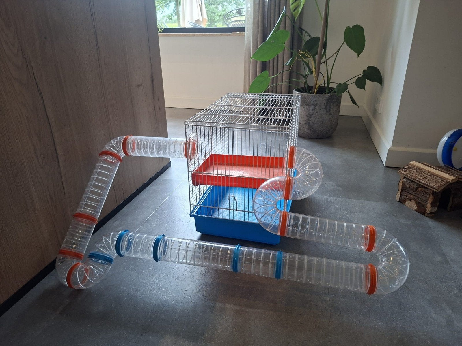 Ferplast hamsterkooi met toebehoren, Dieren en Toebehoren, Minder dan 60 cm, Kooi, Gebruikt, Minder dan 75 cm