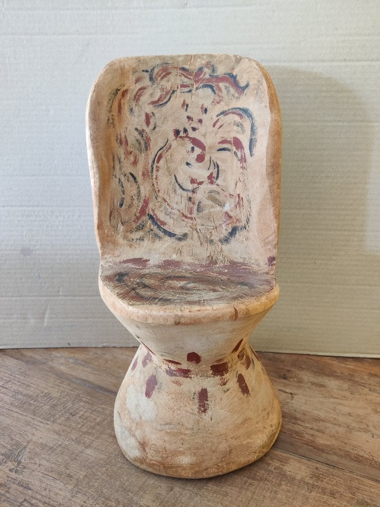 Houten stoeltje - tribal art, Overige onderwerpen, Houtsnijwerk, Ophalen of Verzenden, Hout
