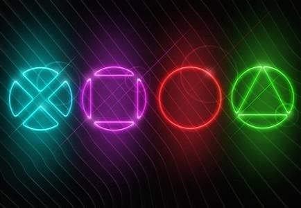 Game behang Fun Symbols | Gaming fotobehang | Gamekamer, Verzenden, Nieuw