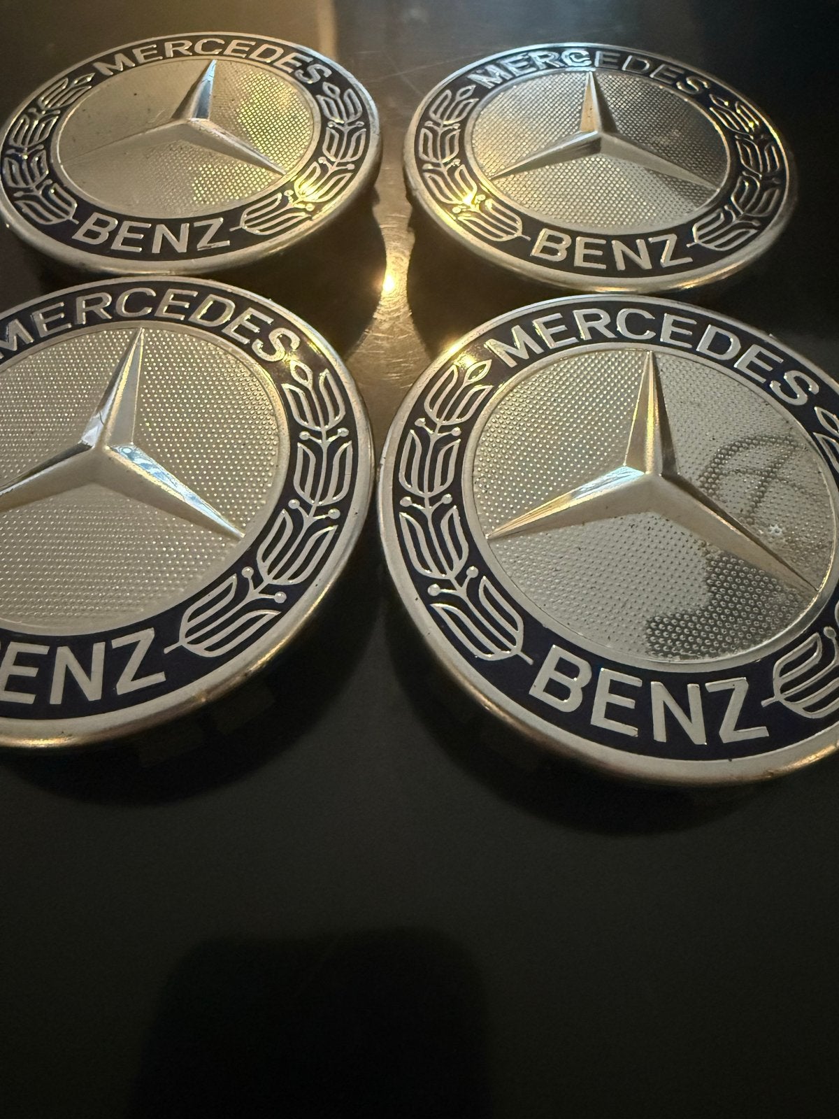 Mercedes-Benz Naafdoppen Set (4 stuks), Ophalen, Gebruikt, Mercedes-Benz