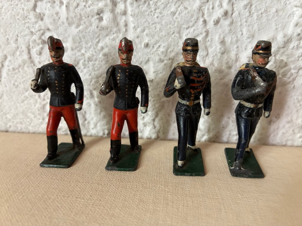 Vintage antiek tinnen soldaatjes, Antiek en Kunst, Ophalen of Verzenden
