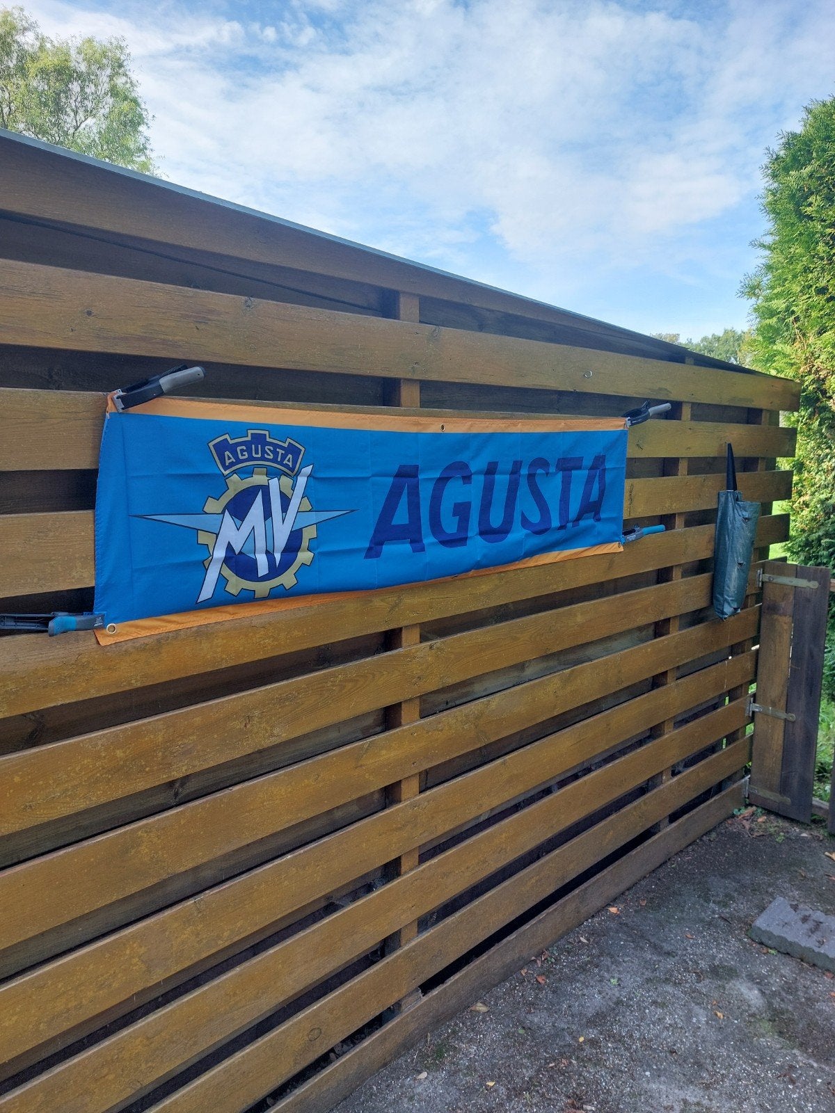 MV AGUSTA MOTOR BANNER 45X180CM, Ophalen of Verzenden