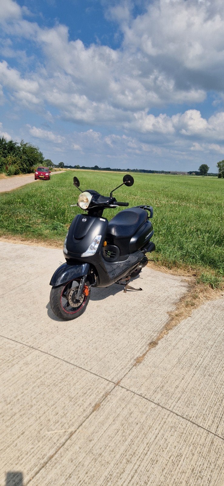 Sym Fiddle II 50cc Scooter - Zwart., Ophalen, Gebruikt, Maximaal 45 km/u, Benzine