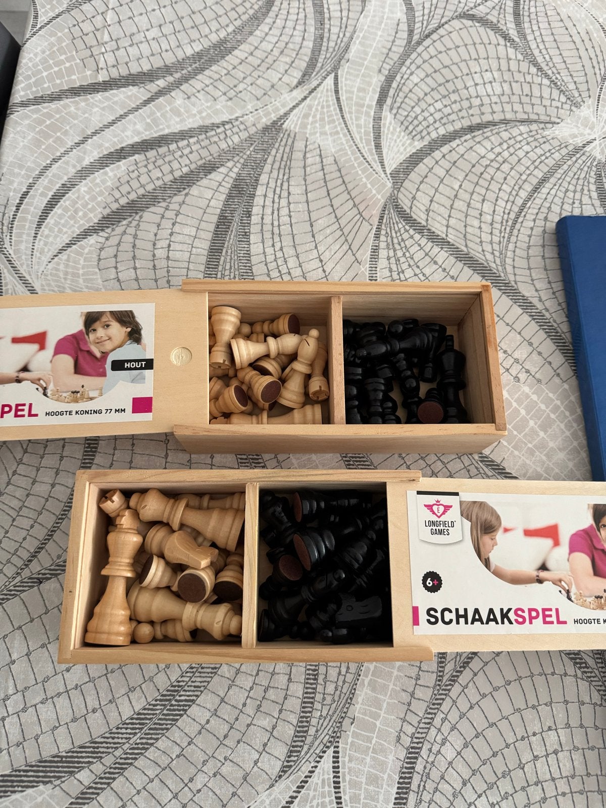 Longfield Games Schaakspel - Houten schaakstukken, Een of twee spelers, Ophalen of Verzenden, Gebruikt, Reisspel