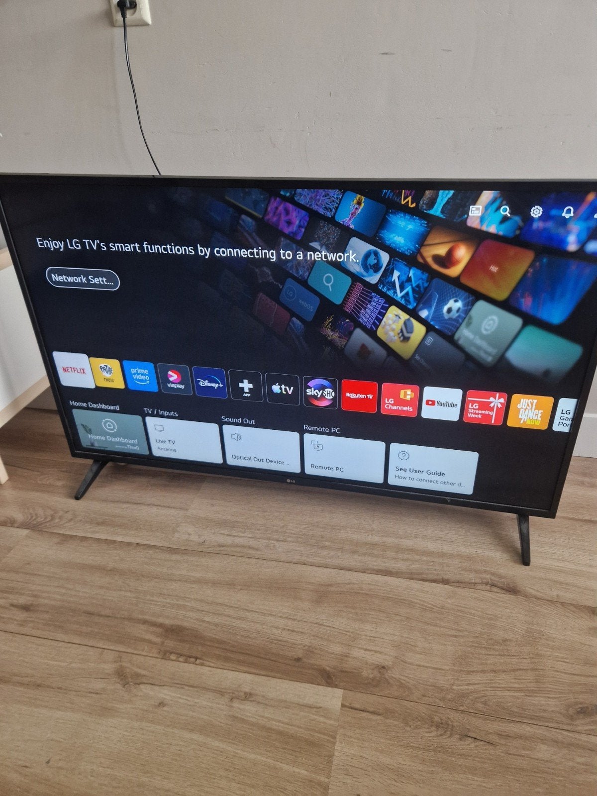 LG smart tv 50 inch., 50 Hz, Ophalen of Verzenden, Zo goed als nieuw, 100 cm of meer