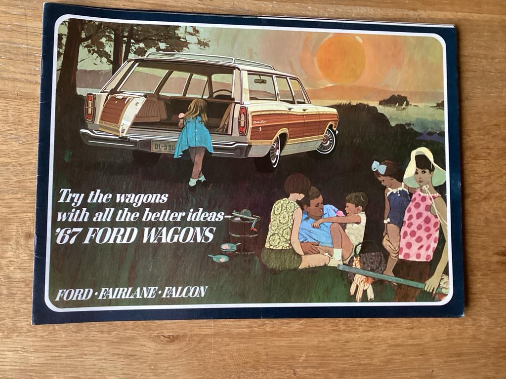 Ford Wagons brochure '67 - Fairlane Falcon Country Squire, Ophalen of Verzenden, Zo goed als nieuw, Ford