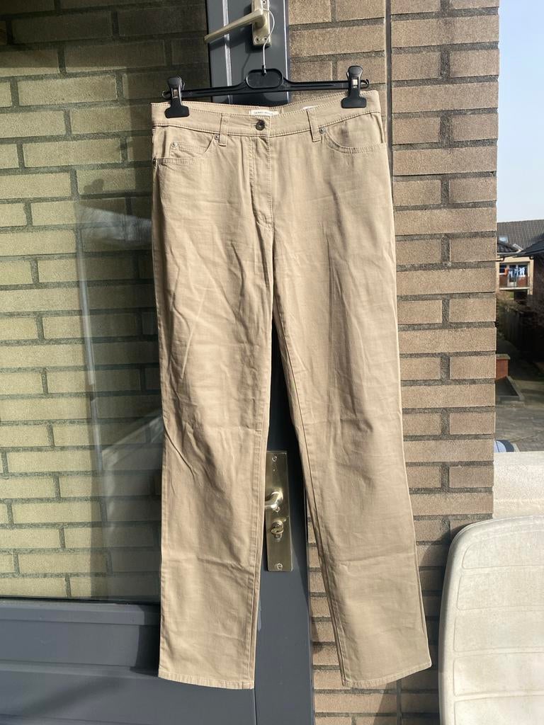 Gerry Weber Romy Broek - Beige, Kleding | Dames, Broeken en Pantalons, Maat 38/40 (M), Beige, Nieuw, Ophalen of Verzenden