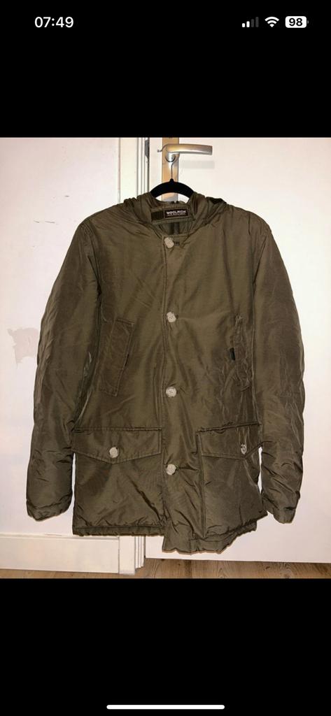 Woolrich winterjas, Ophalen of Verzenden, Gedragen, Maat 36 (S), Groen