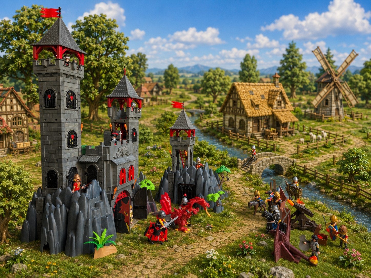 Playmobil 3269 Kasteel met uitbreiding en ridders, Ophalen of Verzenden