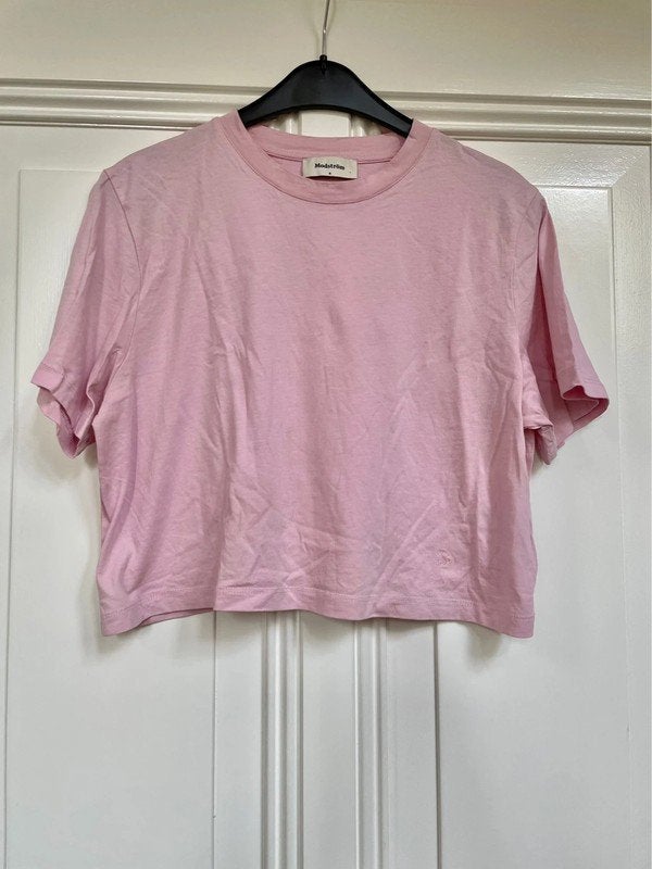 Modström roze cropped shirt M, Kleding | Dames, Maat 38/40 (M), Ophalen of Verzenden, Zo goed als nieuw, Korte mouw