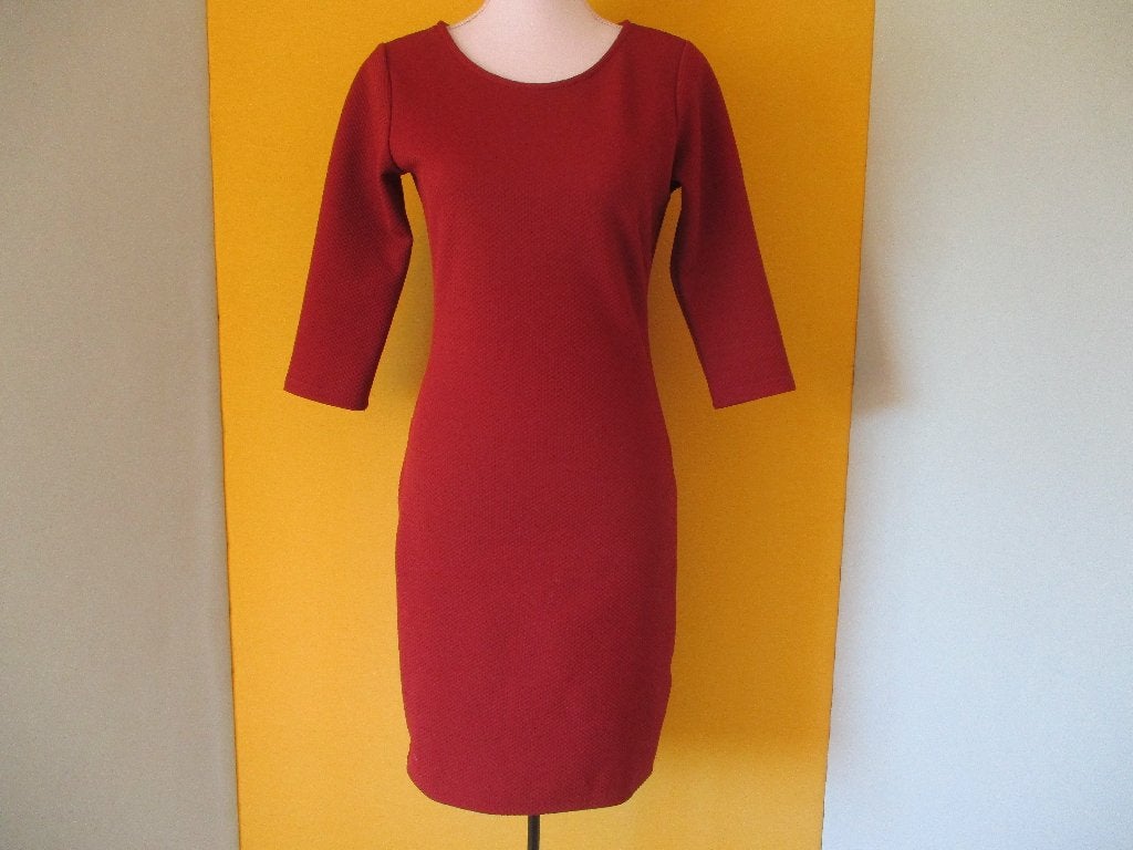 Bien Bleu jurk maat S (small)., Bruin, Verzenden, Zo goed als nieuw, Maat 36 (S)