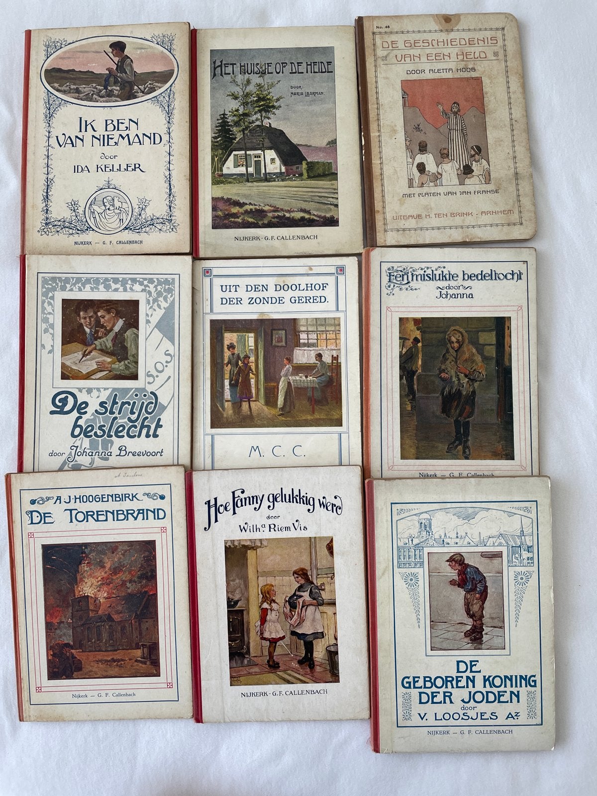 9 Vintage kinderboeken - verzameling, Ophalen of Verzenden, Gelezen, Nederland