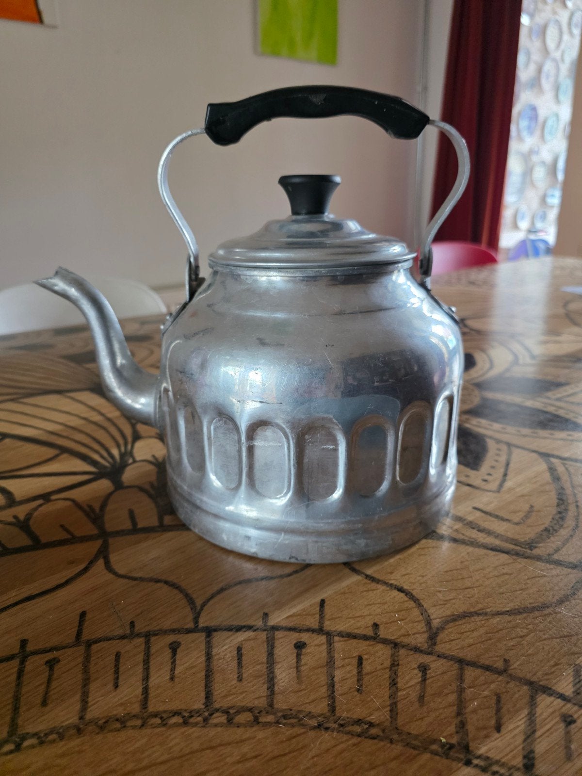 oude waterketel met bakeliet handgreep, Ophalen of Verzenden