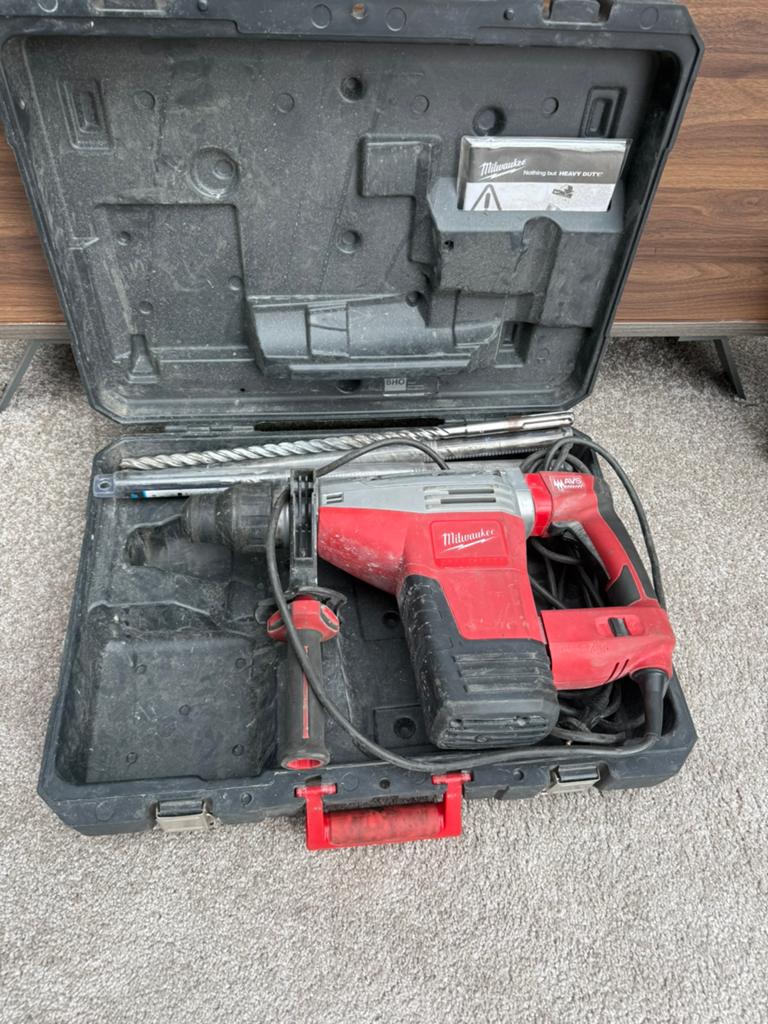 Milwaukee 545 S Combi-Hakhamer SDS-max, Ophalen, Boor- en/of Breekhamer, Klopboormechanisme, Gebruikt