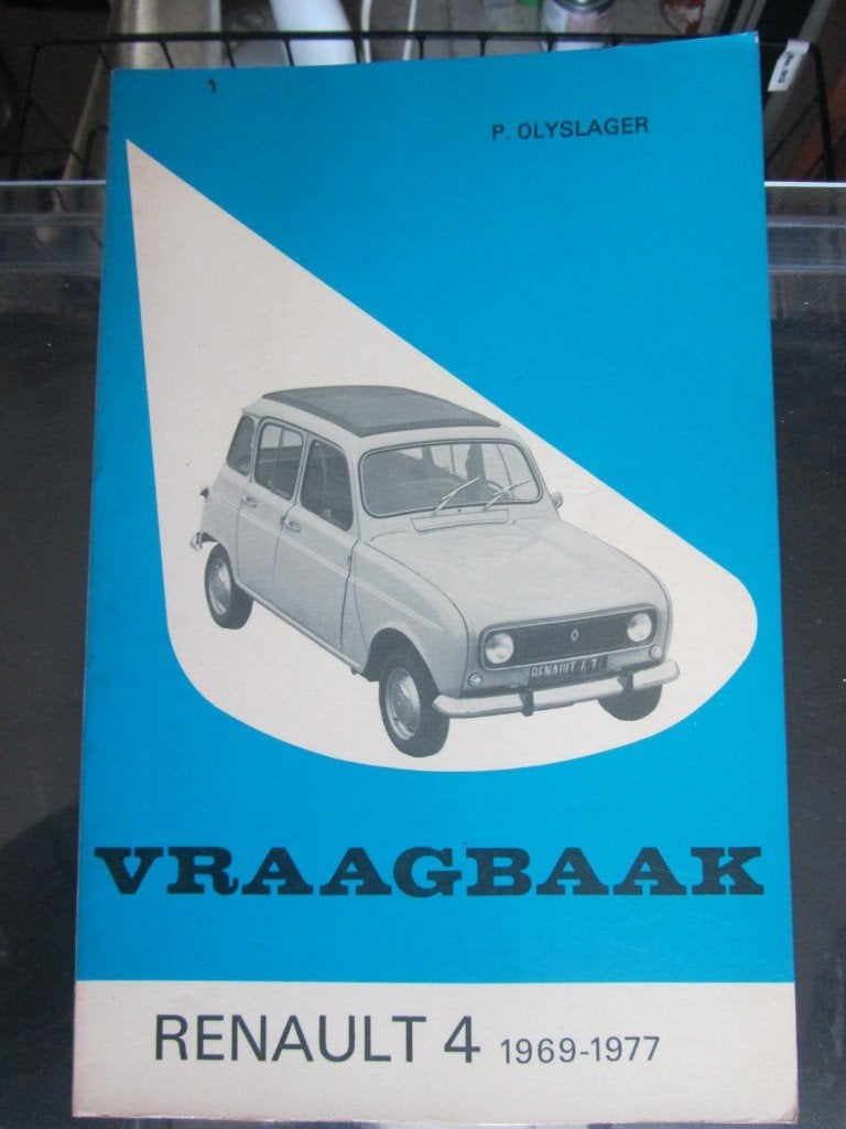 vraagbaak   RENAULT 4     1969 - 1977, Ophalen of Verzenden
