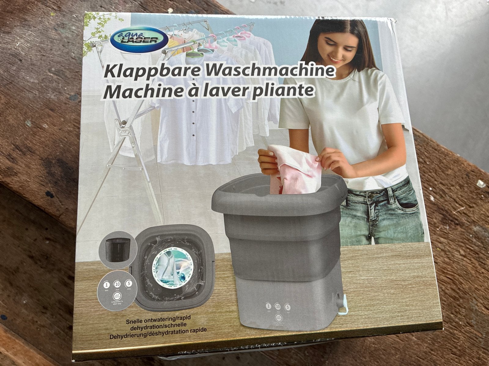Opvouwbare wasmachine - ideaal voor op vakantie!, Witgoed en Apparatuur, Ophalen, Minder dan 1200 toeren, Minder dan 85 cm, Minder dan 4 kg