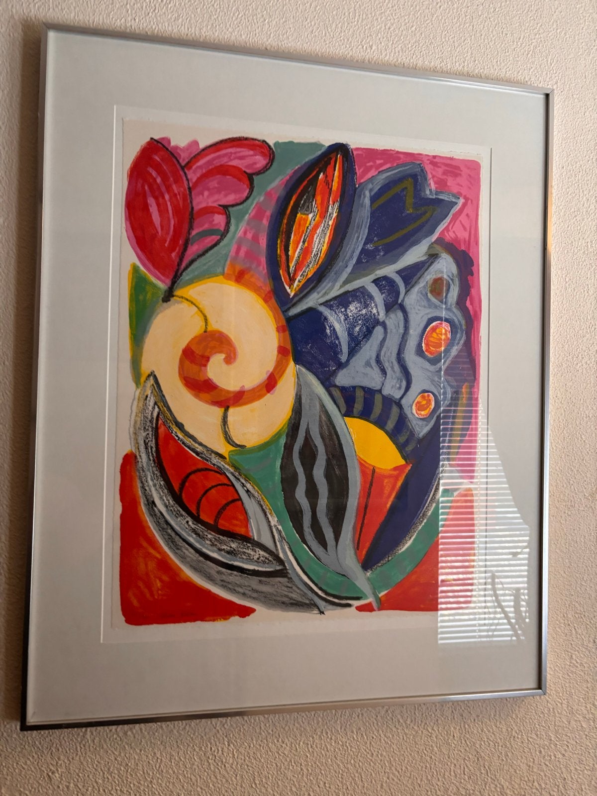 Dora Dolz - Bloem-Bloem (1994) - Ingelijste lithografie, Antiek en Kunst, Kunst | Litho's en Zeefdrukken, Lithografie, Gelimiteerde oplage