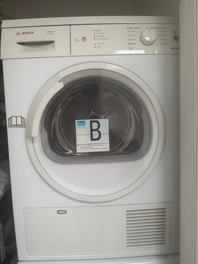 bosch droger wtee861sonl, Witgoed en Apparatuur, Ophalen, Zo goed als nieuw, Voorlader, Kort programma