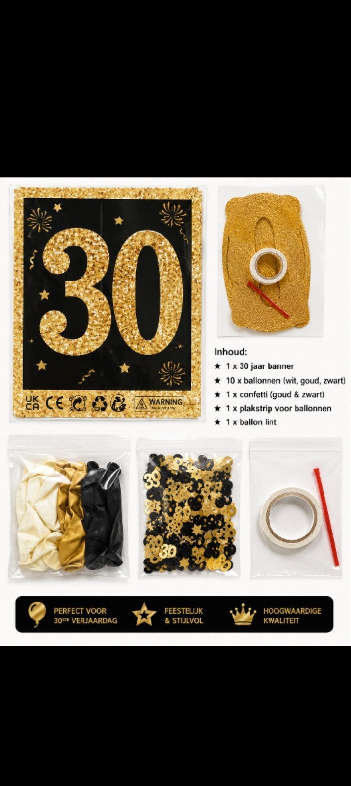 30 jaar versiering  NIEUW, Ophalen, Nieuw, Versiering, Verjaardag