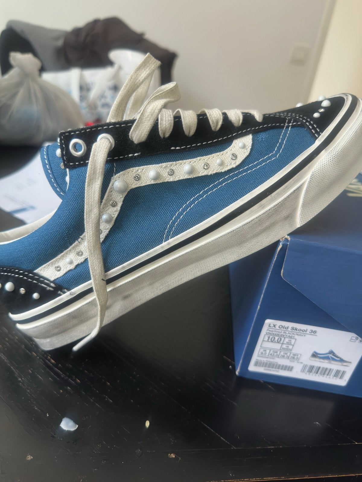 Vans LX Old Skool 36 pearlized navy blue, Kleding | Heren, Schoenen, Blauw, Nieuw, Ophalen of Verzenden, Sneakers of Gympen