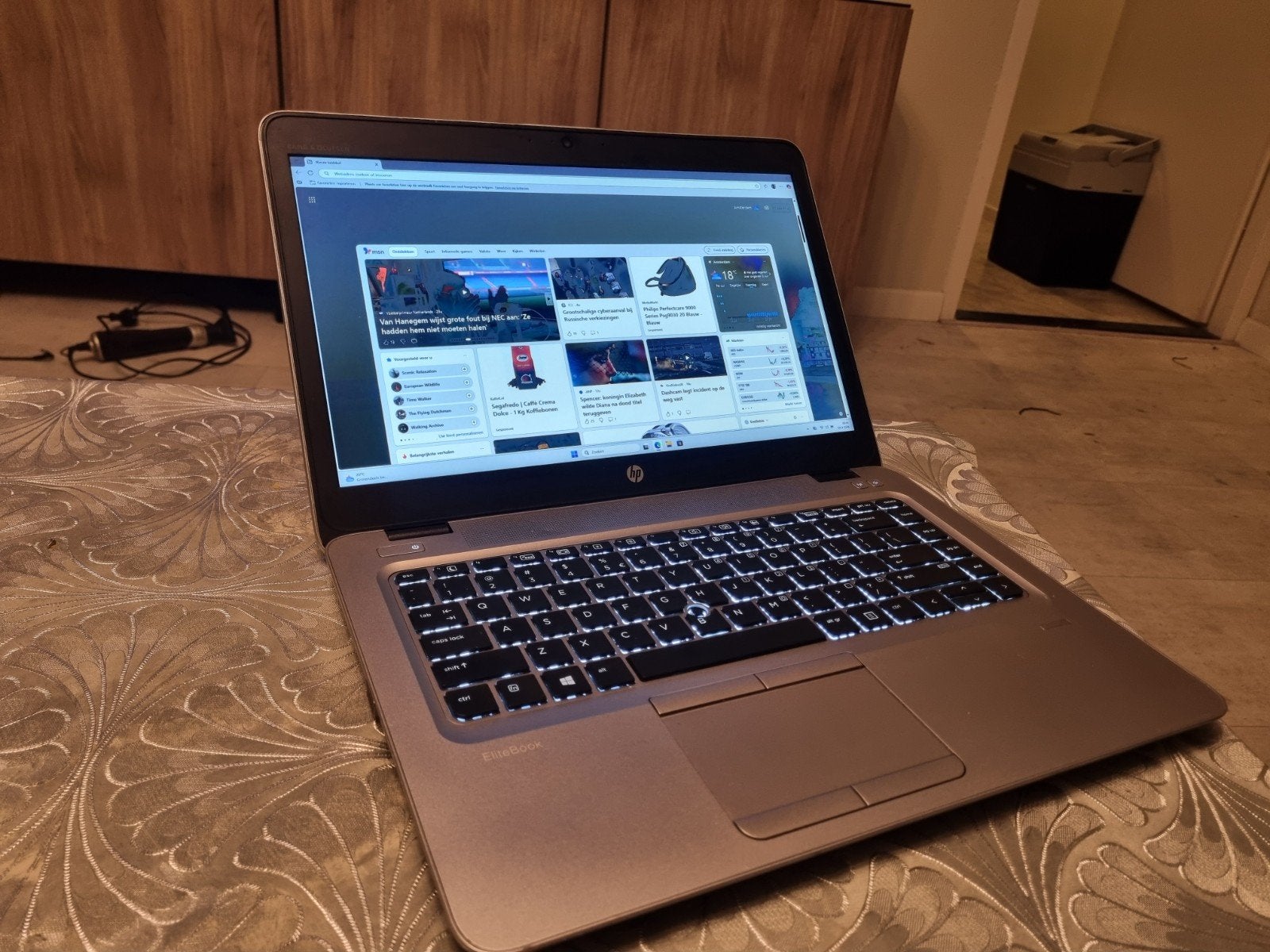 Hp Elitebook 14inch Full HD AMD A10/128Gb SSD/8Gb RAM/Radeon, Hp, 128GB, 2 tot 3 Ghz, Qwerty