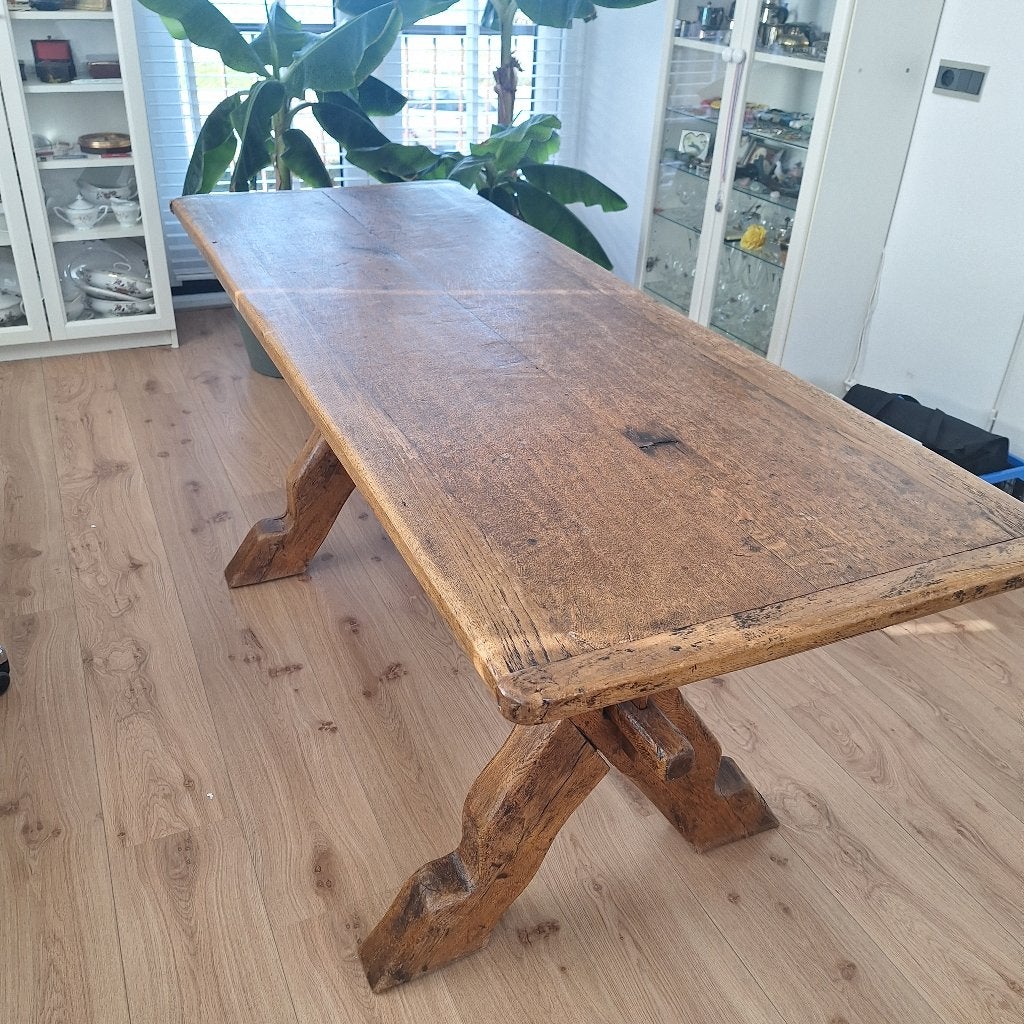 Antieke kloostertafel, Antiek en Kunst, Antiek | Meubels | Tafels, Ophalen