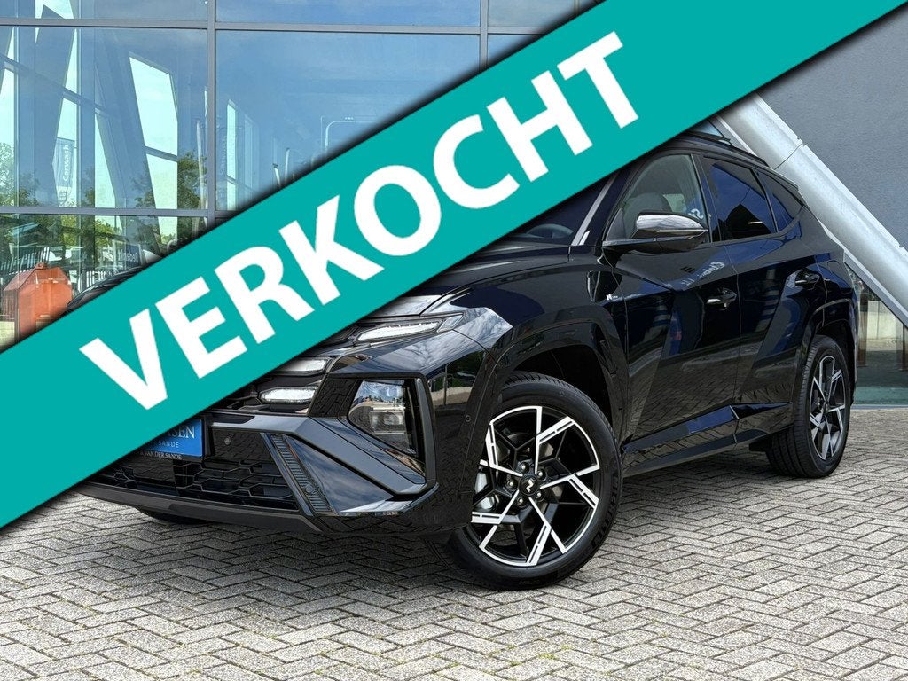 Hyundai Tucson 1.6 T-GDI PHEV N Line Sky Panoramadak / 360 C, Auto's, Hyundai, Zwart, 4 cilinders, Zwart, Bedrijf