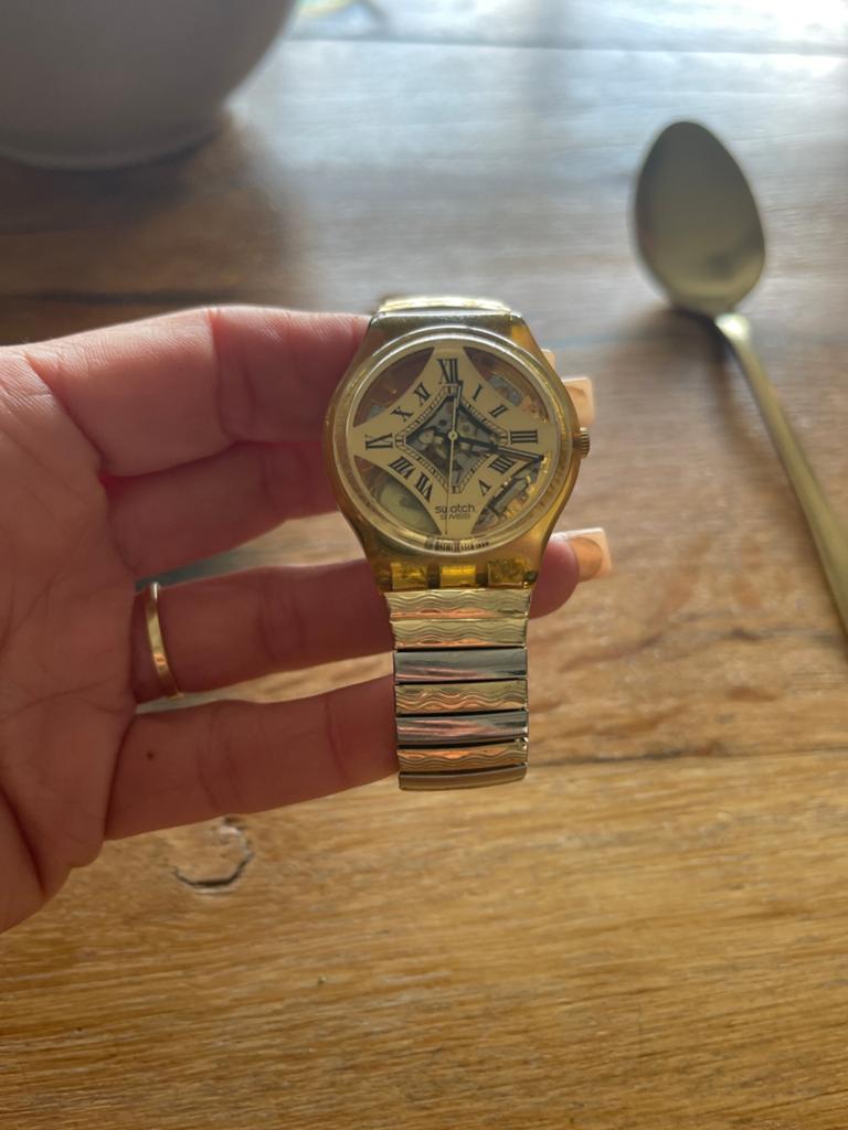 Vintage Swatch Skeleton Horloge  – AG1992, Ophalen of Verzenden, Zo goed als nieuw, Kunststof, Swatch