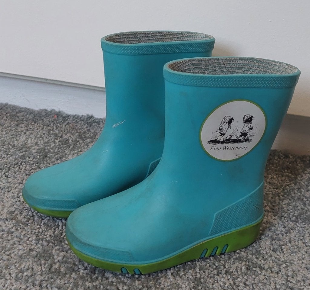 Kind: blauwe Jip & Janneke regenlaarsjes, maat 22, Kinderen en Baby's, Kinderkleding | Schoenen en Sokken, Gebruikt, Jongen of Meisje