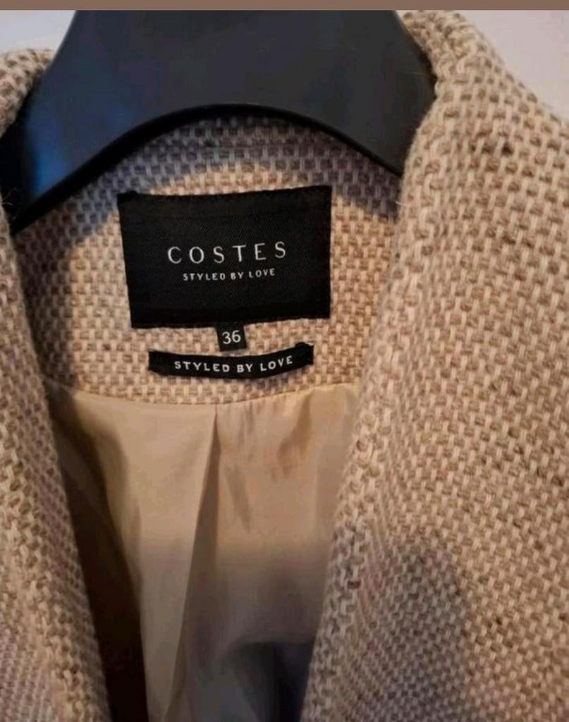 Costes blazer beige maat 36, Beige, Ophalen of Verzenden, Zo goed als nieuw, Maat 36 (S)