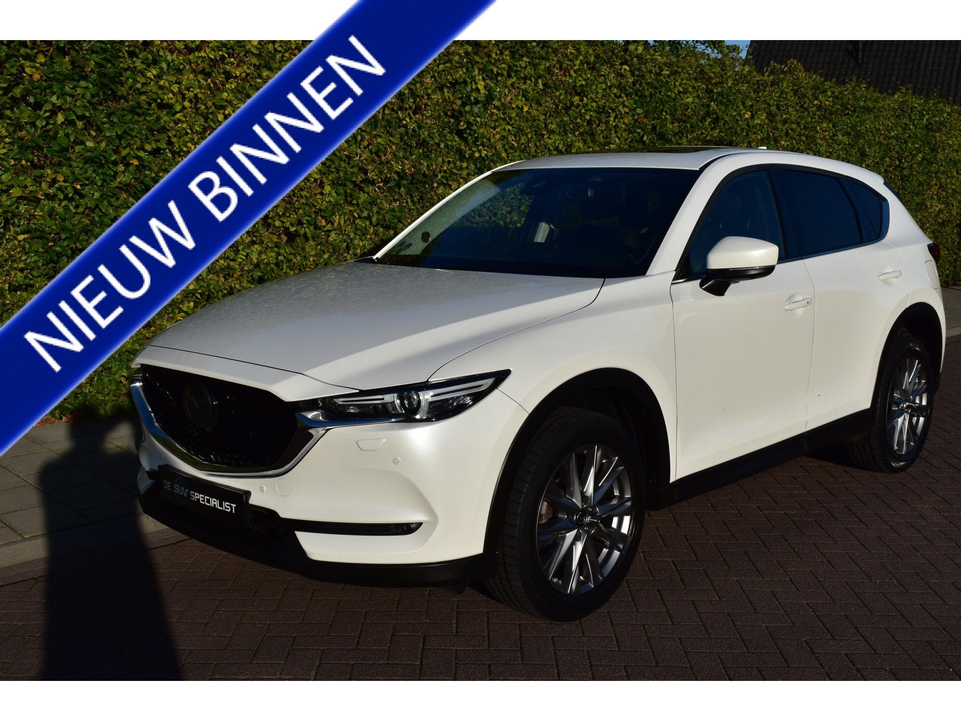Mazda CX-5 2.0 SkyActiv-G 4WD '21 Signature DAK BOMVOL!, Auto's, 4 cilinders, Met garantie (alle), Wit, Bedrijf