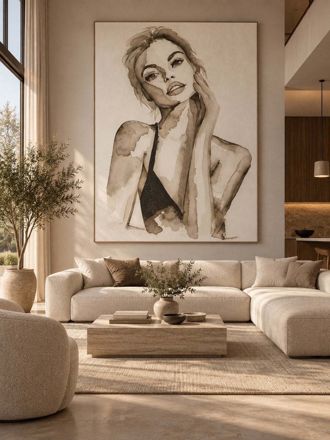 Urban Cotton Wanddecoratie / Schilderij 190 cm x 145 cm, Ophalen, Nieuw