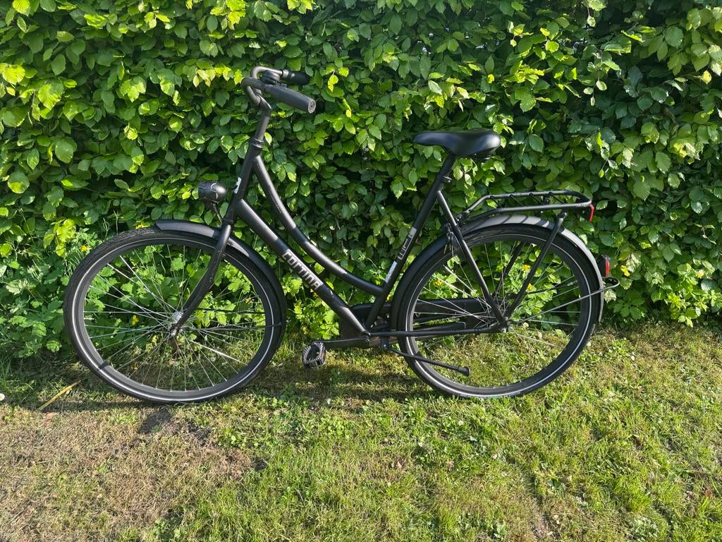 Cortina U1 Utility Dames Matzwart, Ophalen, Terugtraprem, 56 cm of meer, Cortina
