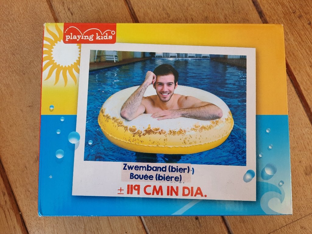 Playing Kids Opblaasbaar Biertje Zwemband - nieuw -, Ophalen of Verzenden, Zo goed als nieuw