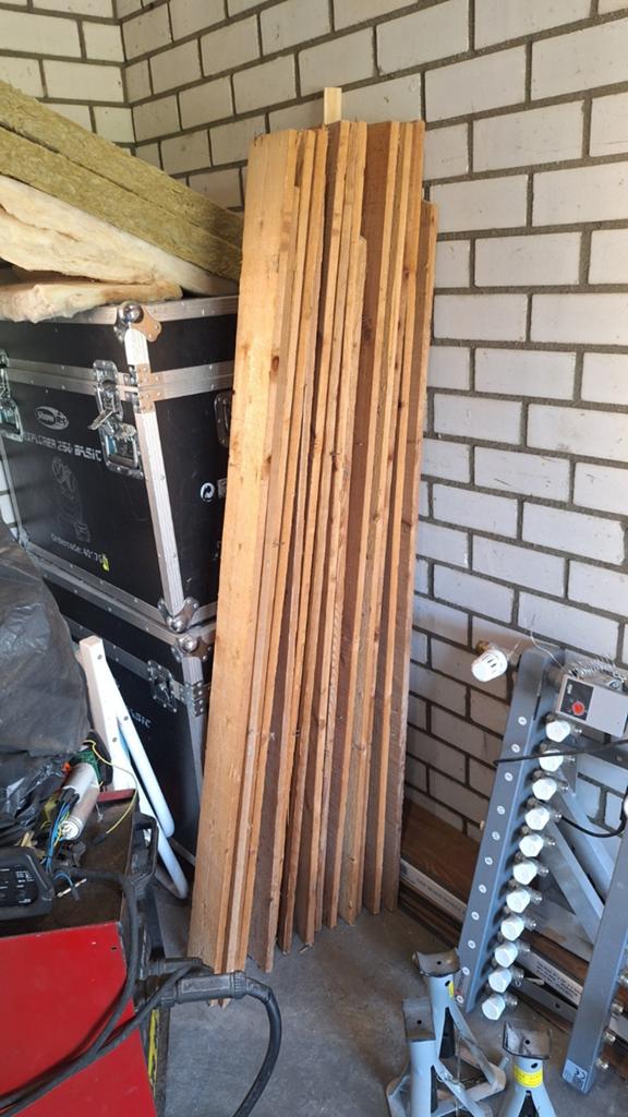 14x ruw vuren ca. 150 cm, Doe-het-zelf en Verbouw, Hout en Planken, Ophalen, Gebruikt, Plank, 50 mm of meer