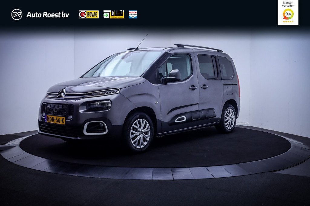 Citroën Berlingo 1.2T SHINE PANO | HEAD UP | 360 CAM | NAVI, Auto's, Citroën, Stof, Gebruikt, 1199 cc, 1331 kg