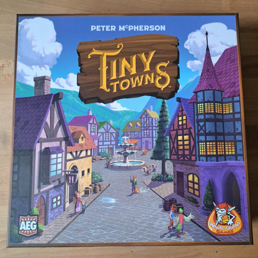 Tiny Towns, Hobby en Vrije tijd, Gezelschapsspellen | Bordspellen, Ophalen of Verzenden, Zo goed als nieuw