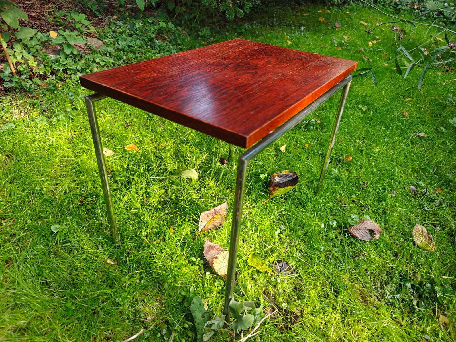 Vintage bijzettafel, Ophalen, Minder dan 45 cm, Minder dan 55 cm, Gebruikt
