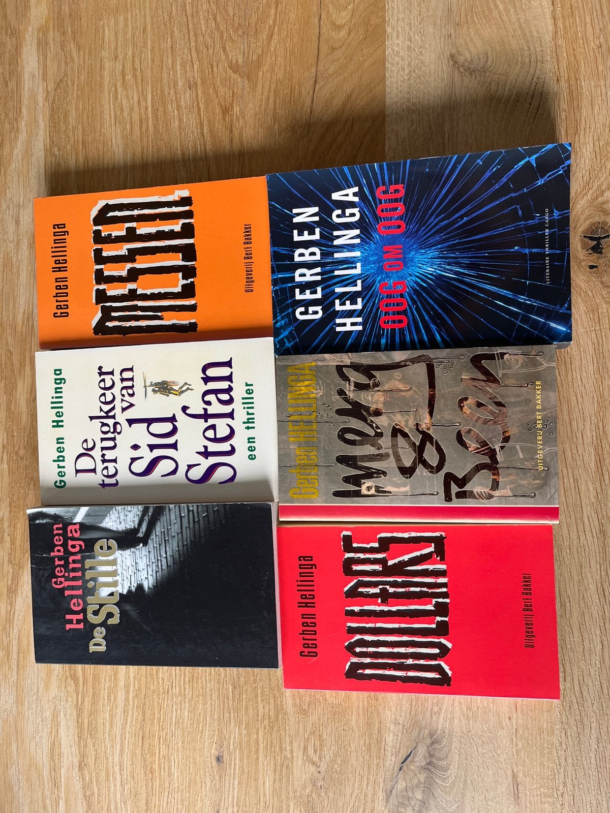 Gerben Hellinga Boekenpakket - 6 Thrillers, Ophalen of Verzenden, Gelezen